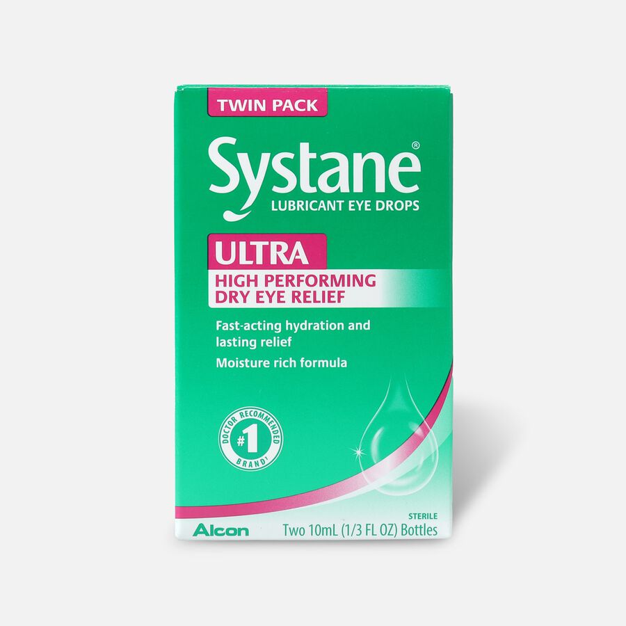 Systane Ultra Lubricating Eye Drops, 10 mL, Twin Pack, , large image number 0