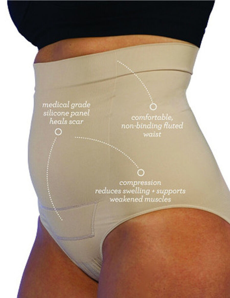UpSpring Post Op Panty High Waist Compression Plus Incision Care, Nude, , large image number 3