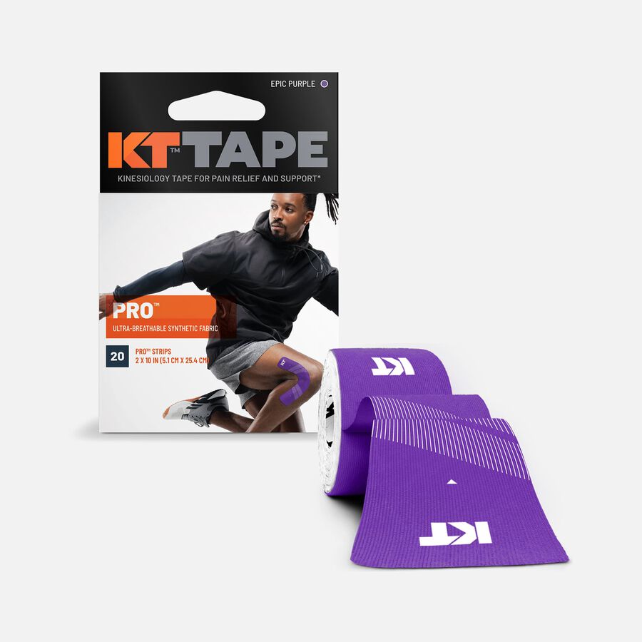 KT TAPE PRO, Pre-cut, 20 Strip, Synthetic, Epic Purple, Epic Purple, large image number 0