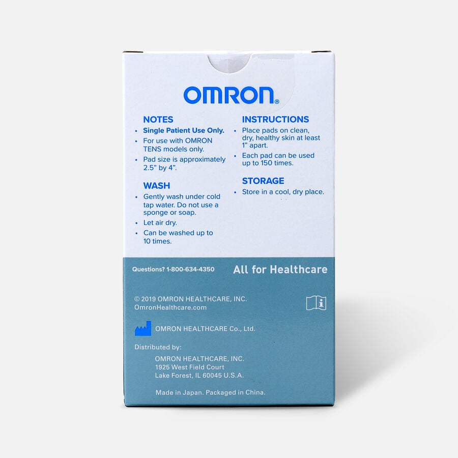 Omron electroTHERAPY Pain Relief Long Life Replacement Pads, 2 ct., , large image number 1