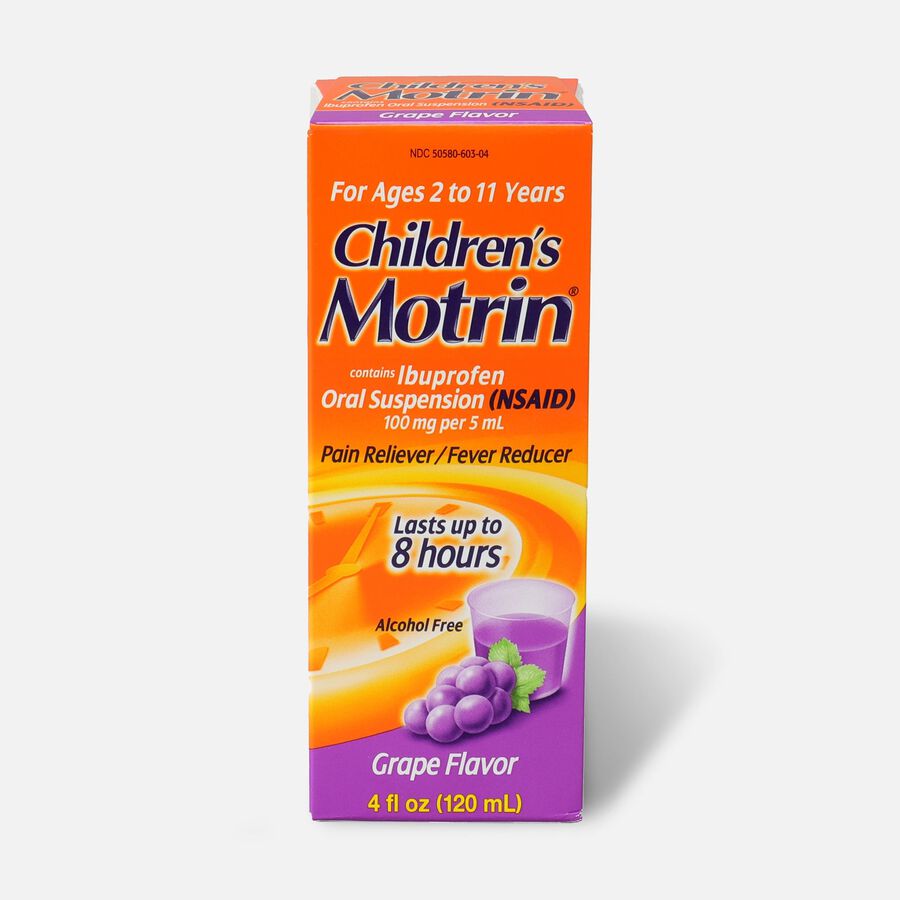 Children’s Motrin, 4 fl oz, Grape Flavor, , large image number 0
