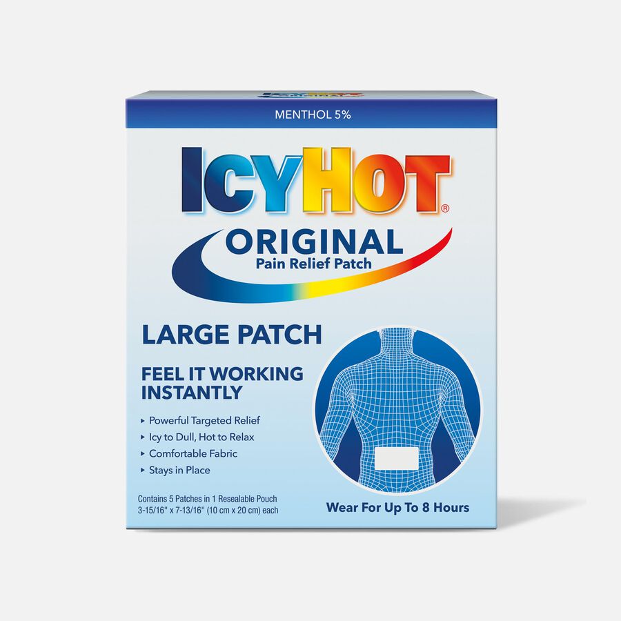 Icy Hot Medicated Back Patch, 5 ct., , large image number 0