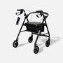 Drive Aluminum Rollator with Fold Up and Removable Back Support, 6" Casters, , large image number 1