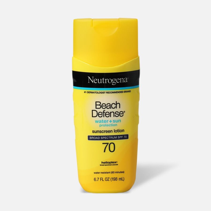 Neutrogena Beach Defense® Sunscreen Lotion, Broad Spectrum, SPF 70, 6.7 oz., , large image number 0