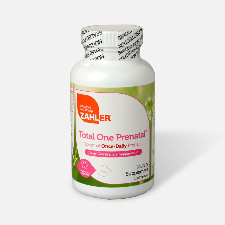 Zahler Total One Prenatal, Complete One a Day Prenatal Multivitamin, 120 Capsules, , large image number 0