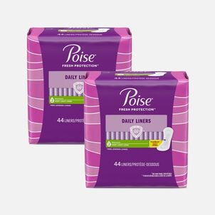 Poise Pantyliners Very Light Extra Coverage, Long, 44 ct. (2-Pack)
