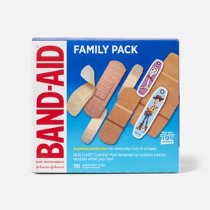 Band-Aid Family Pack Adhesive Bandages, 110 ct.