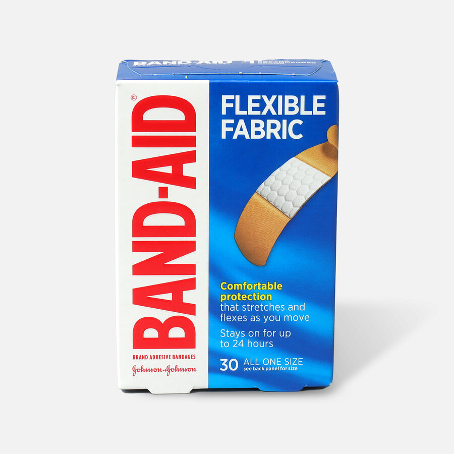 Band-Aid Flexible Fabric Adhesive Bandages 3/4 in Wide, 30 ct., , large image number 0