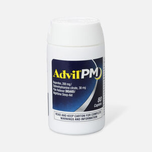 Advil Pain PM Reliever & Nighttime Sleep Aid Coated Caplets, 80 ct.