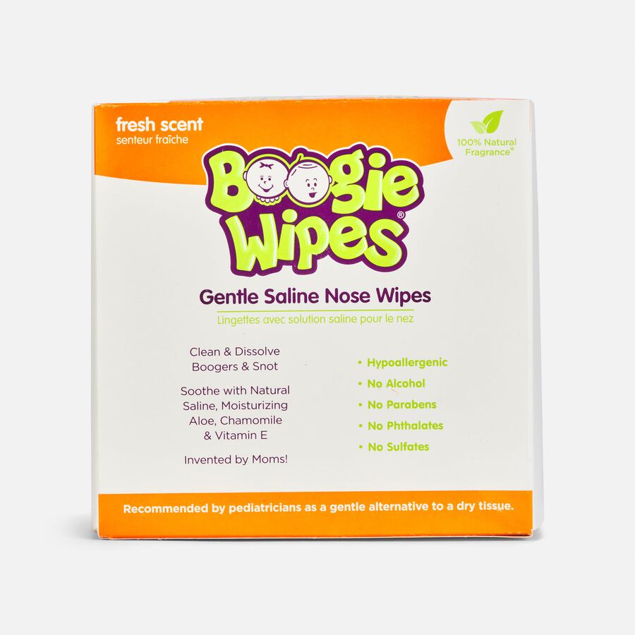 Boogie Wipes Saline Nose Wipes, Fresh Scent, 45 ct. (2-Pack), , large image number 2