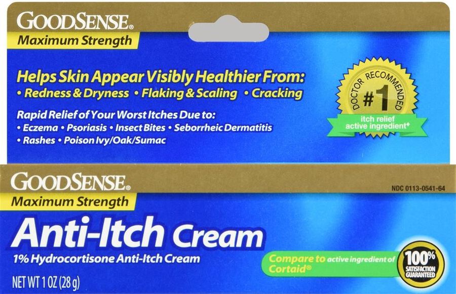 GoodSense® Hydrocortisone 1% Anti-Itch Cream Max Strength, 1 oz., , large image number 0