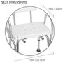 DMI® Heavy Duty Bath and Shower Chair, , large image number 3