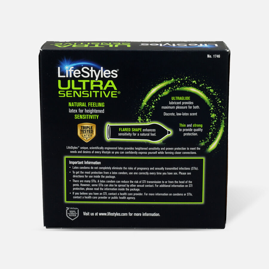 LifeStyles Ultra Sensitive Latex Condoms, 40 ct., , large image number 1