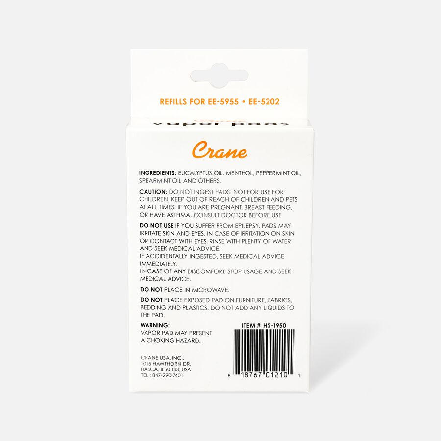 Crane Vapor Pads, Menthol Vapor, 12 ct., , large image number 1