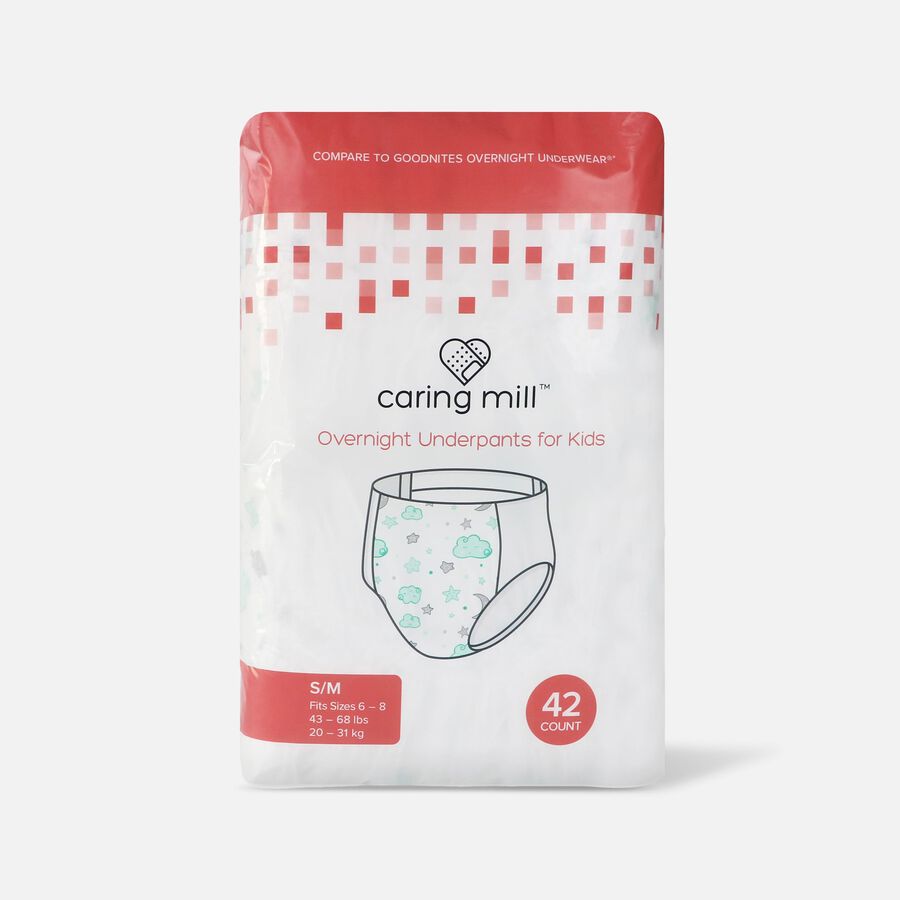 Caring Mill&trade; Overnight Underpants For Kids Small/Med, 42 ct., , large image number 0