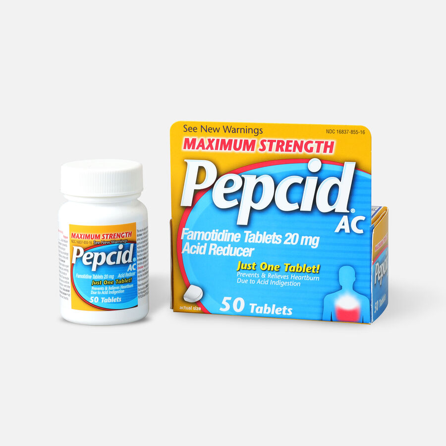 Maximum Strength PEPCID AC Tablet, 50 ct., , large image number 0