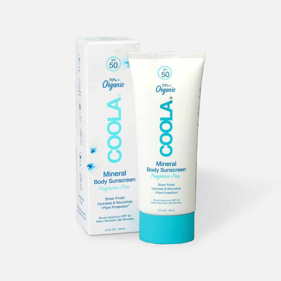 Coola Mineral Body Organic Sunscreen Lotion SPF 50 Fragrance-Free, 5 oz., , large image number 0