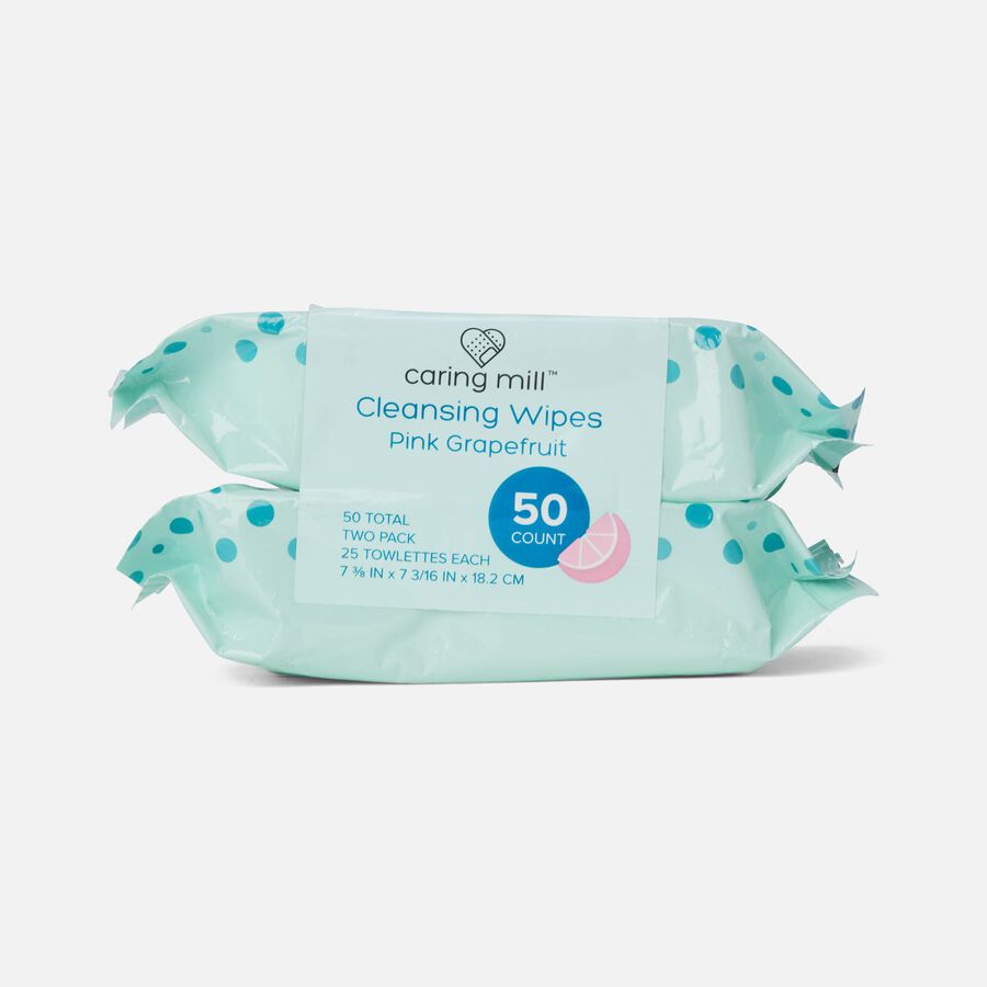 Caring Mill™ Acne Treatment Facial Cleansing Wipes, 25 ct. (2-Pack), , large image number 1