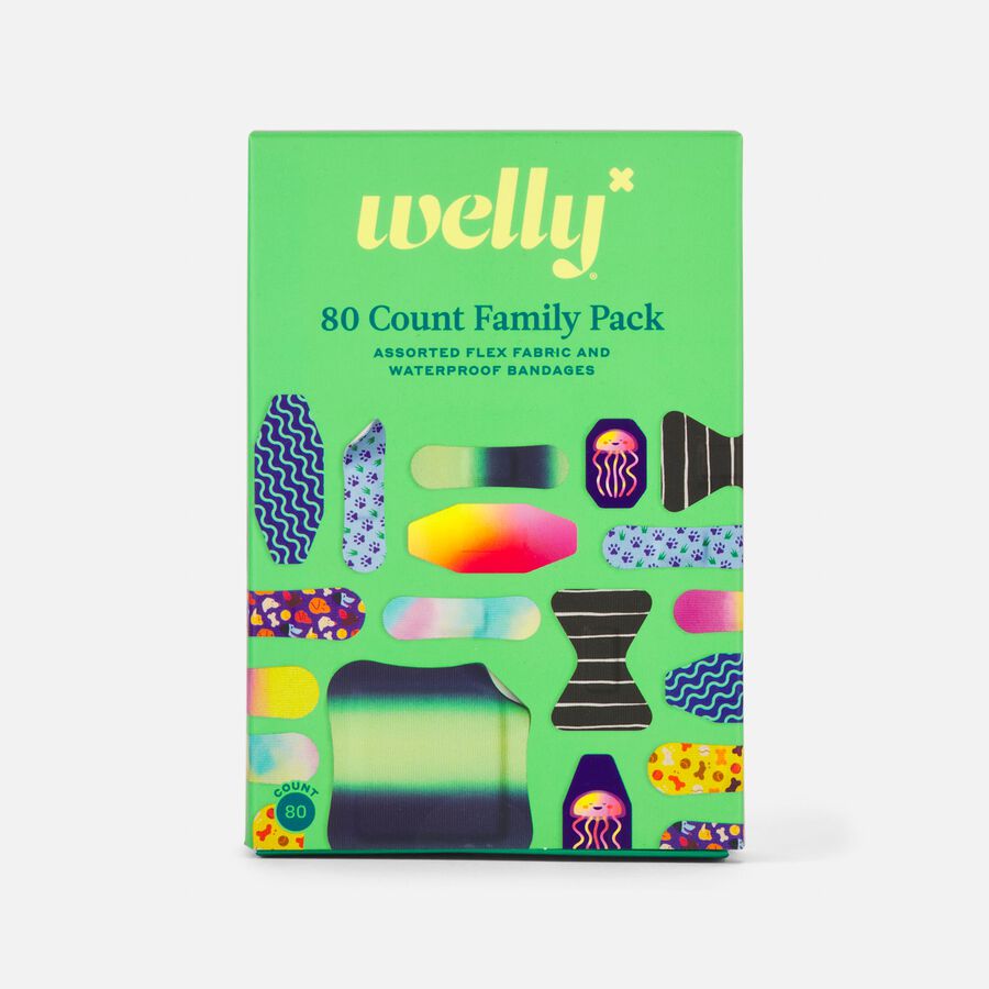 Welly Bravery Bandages Family Pack Carton Assorted, 80 ct., , large image number 0