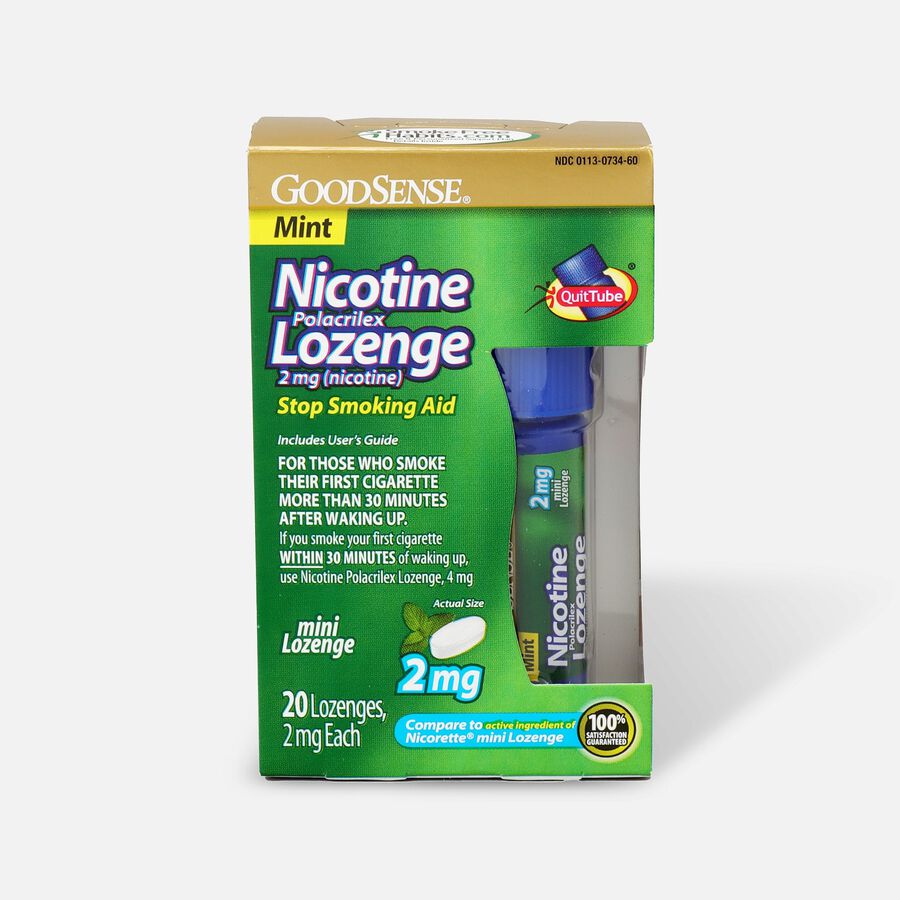 GoodSense® Nicotine Mini Lozenge Quit Tube Mint 2 mg, 20 ct., , large image number 0