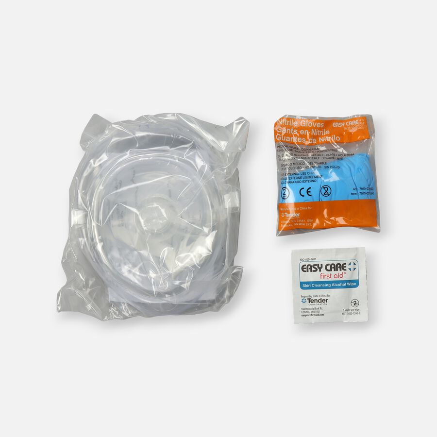 CPR Mask With One Way Valve, , large image number 1