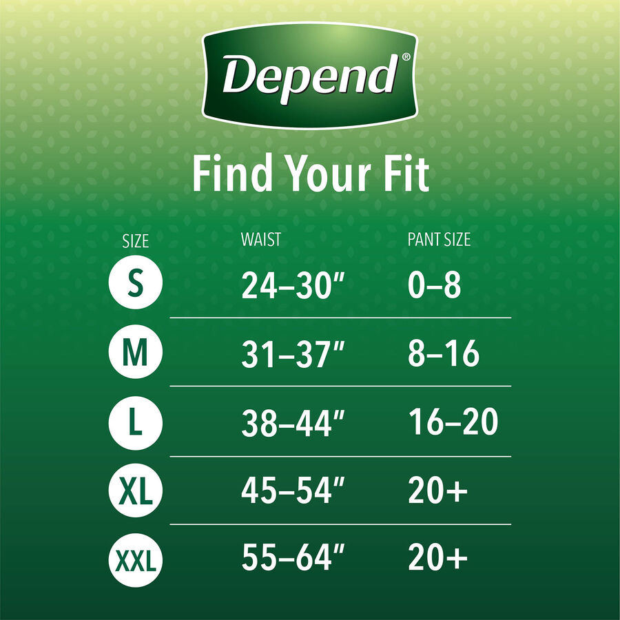 Depend Fresh Protection Adult Incontinence & Postpartum Bladder Leak Underwear for Women, Disposable, Maximum, Large, Blush, 28 ct., , large image number 1