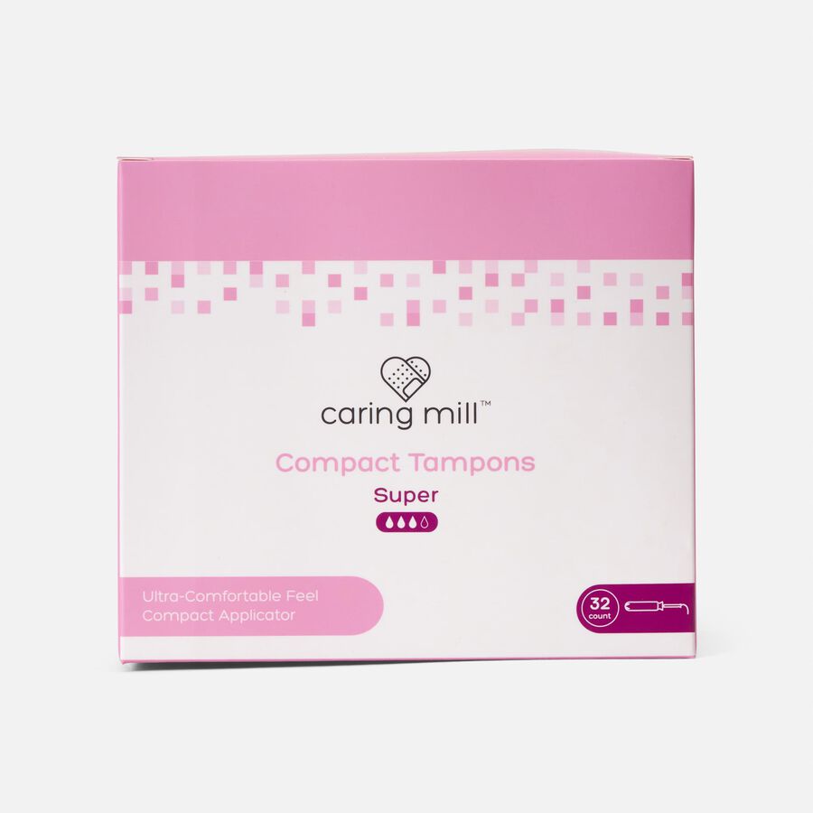 Caring Mill™ Compact Tampons, 32 ct., , large image number 1