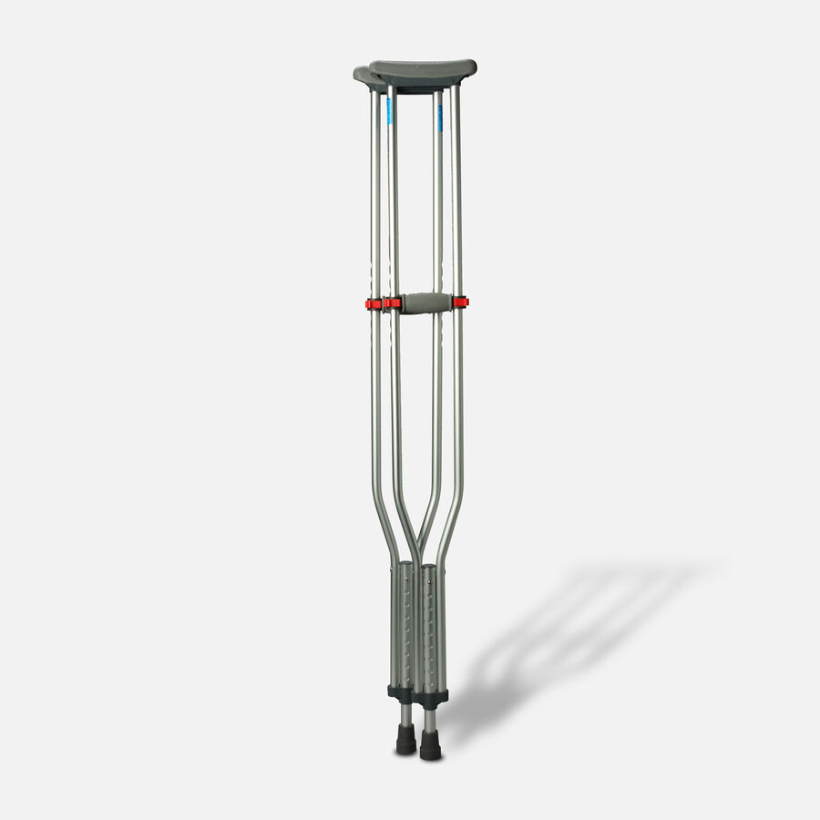 Medline Red Dot Button Crutches - 1 Pair, , large image number 1