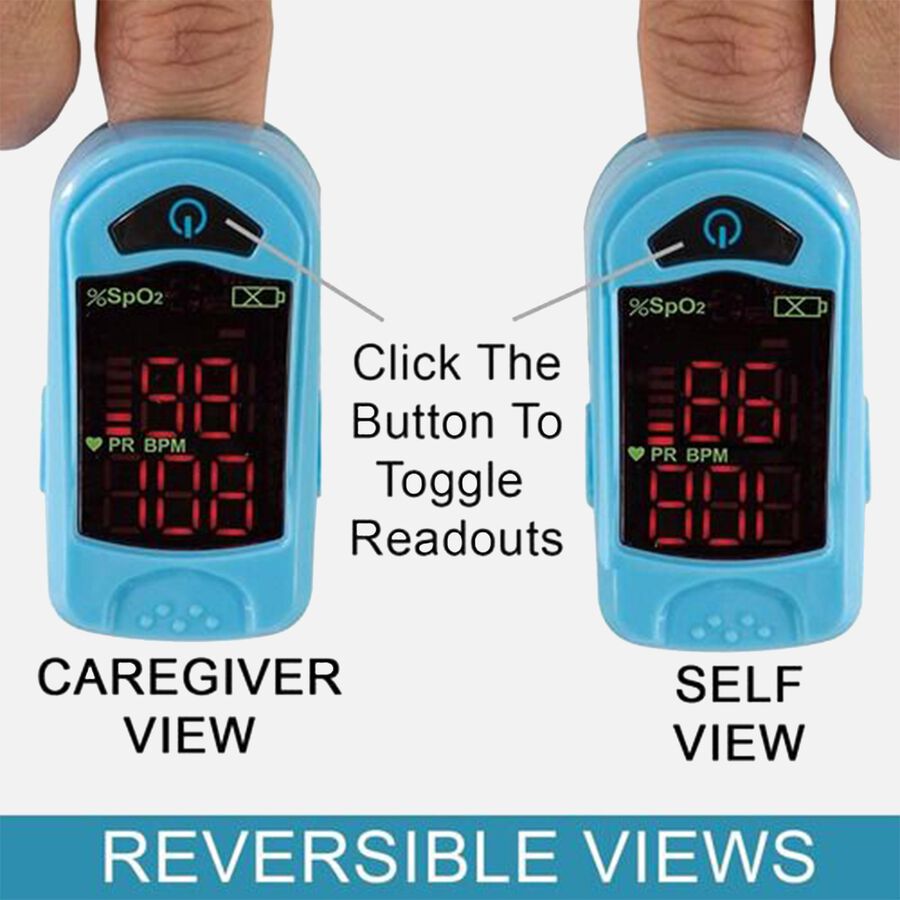 Carex Finger Pulse Oximeter Oxygen Saturation Monitor for Pediatric and Adult, , large image number 7