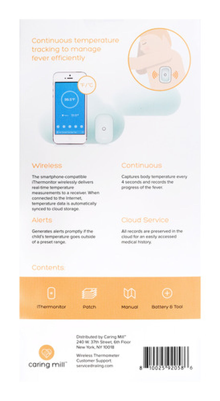 Caring Mill® Wireless iThermonitor, , large image number 4