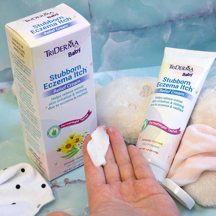 TriDerma Baby, Stubborn Eczema Itch™ Relief Cream, 4 oz. Tube, , large image number 5
