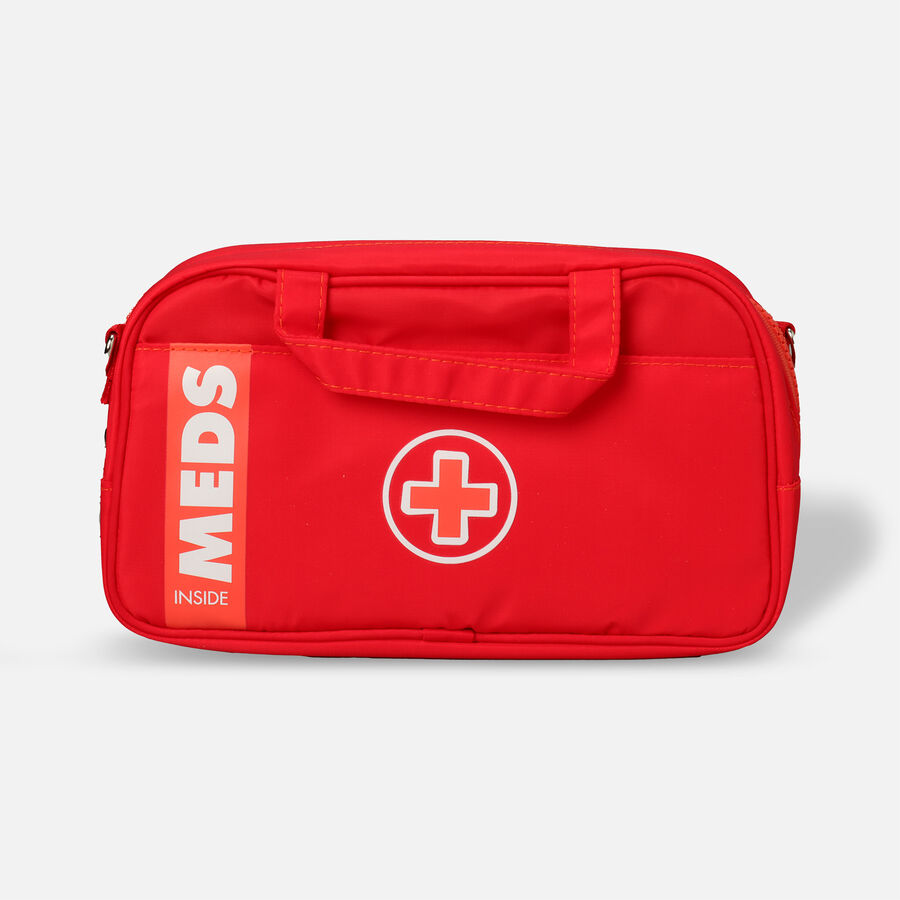 AllerMates Ruby Red Meds Insulated Medicine Bag Case for Allergy & Asthma Meds, , large image number 0