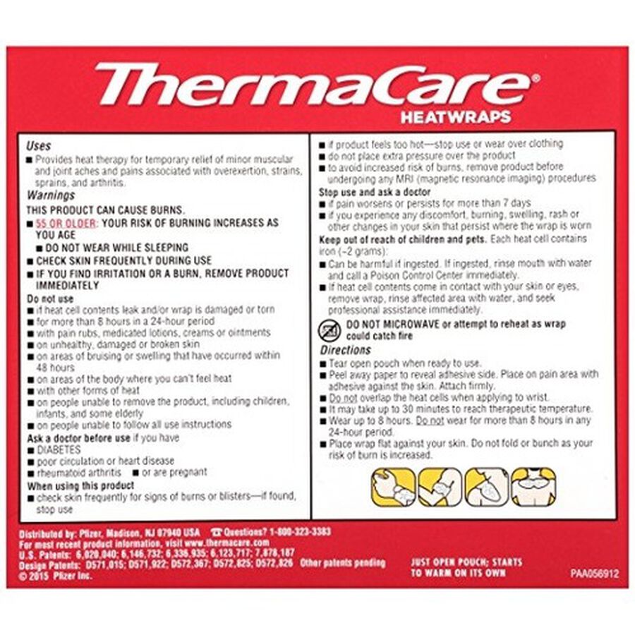 Thermacare Air Activated Heat Wraps, Neck, Wrist and Shoulder, Box of 3, , large image number 1