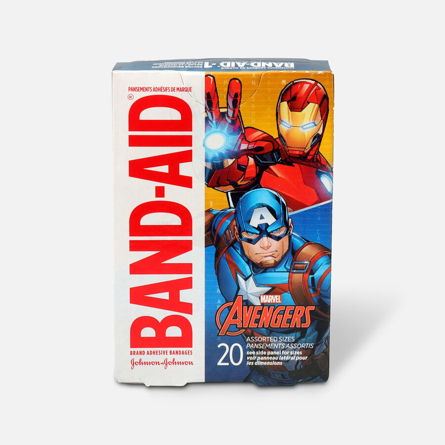 Band-Aid Adhesive Assorted Bandages Marvel Avengers, 20 ct., , large image number 0