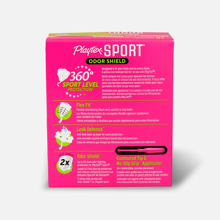 Playtex Sport Odor Shield Regular Tampons, , large image number 1