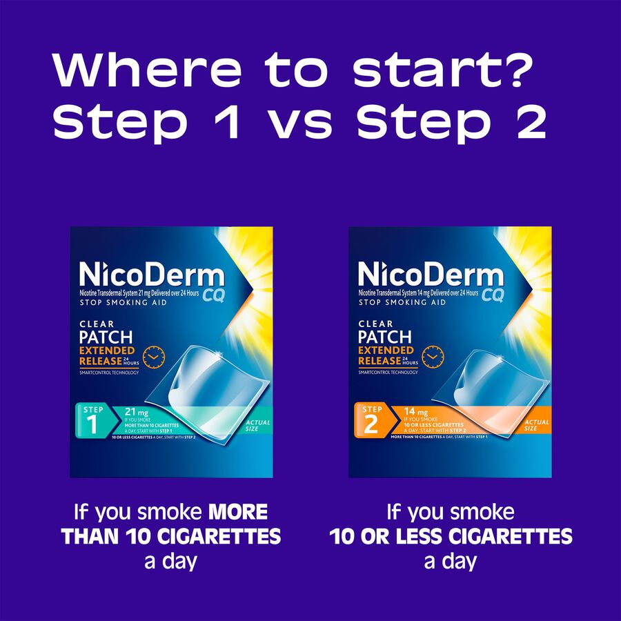 NicoDerm CQ Step 2 Clear Nicotine Patches, 14mg, 14 ct., , large image number 5