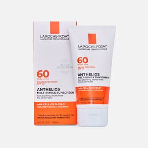 La Roche-Posay Anthelios 60 Body and Face Sunscreen Melt-In Milk Lotion, SPF 60 with Antioxidants, 5 fl oz.