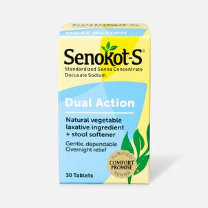 Senokot-S Dual Action Laxative and Stool Softener Tablets