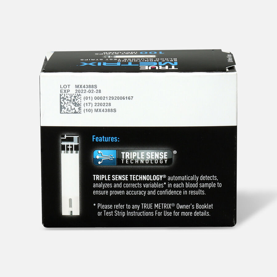 TRUE Metrix Blood Glucose Test Strips, 100 ct., , large image number 1