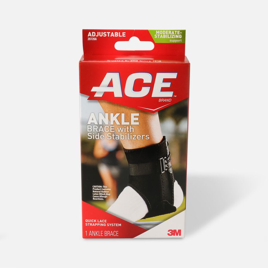 Ace Ankle Brace with Side Stabilizers, One Size, , large image number 0