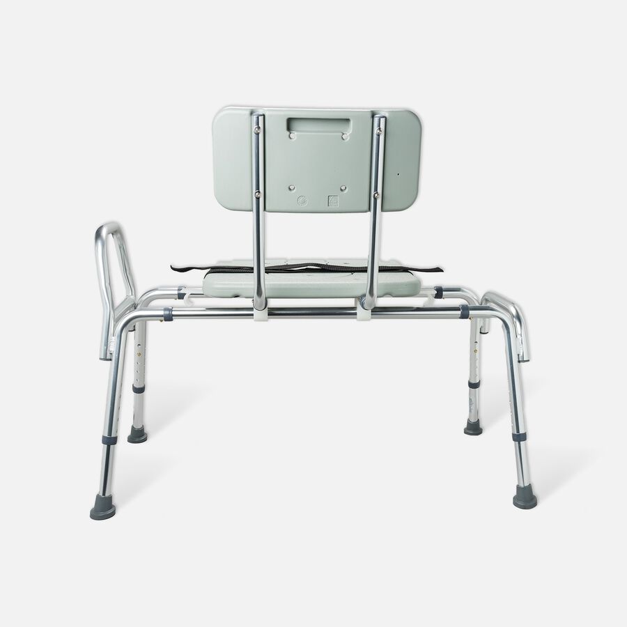 DMI® Sliding Transfer Bench Shower Chair with Cut-Out Seat, , large image number 1