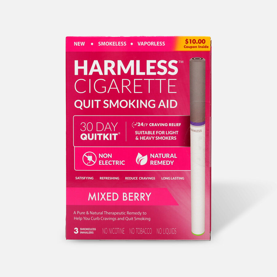 Harmless Cigarette Quit Smoking Aid, 30 Day Quit Kit, Mixed Berry, , large image number 0