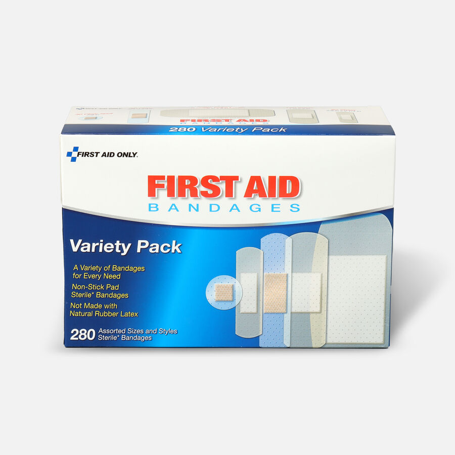 First Aid Only Sheer & Clear Bandage Variety Pack, Assorted Sizes - 280 ct., , large image number 0