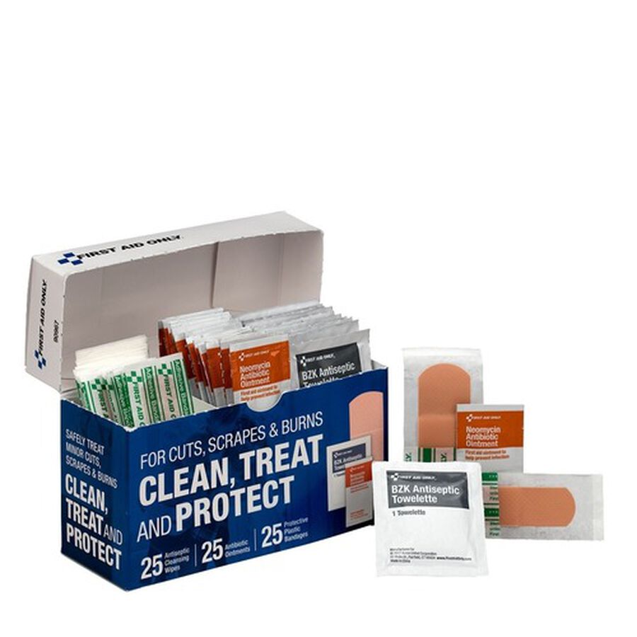 First Aid Only Clean, Treat and Protect For Cuts, Scrapes & Burns Kit, , large image number 2