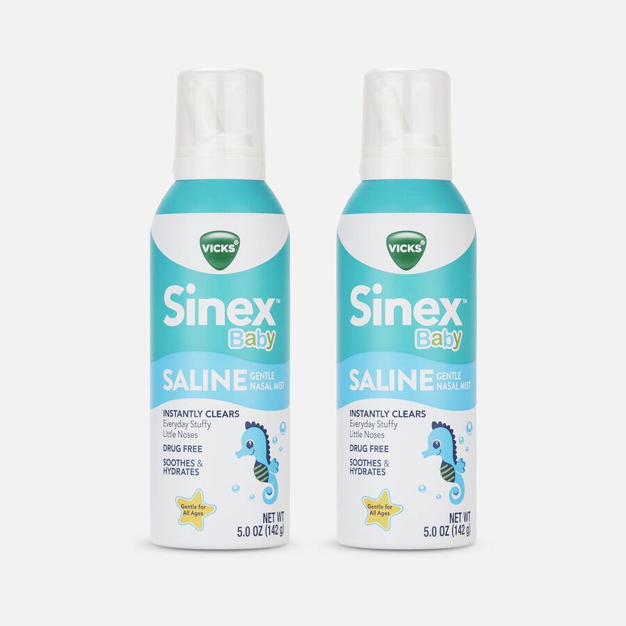 VICKS Sinex Baby Saline Nasal Spray, 5 oz. (2-Pack), , large image number 0