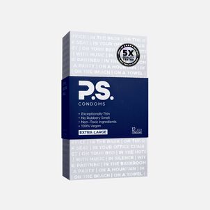 P.S. Condoms Exceptionally Thin Condoms, Size XL, 12 ct.
