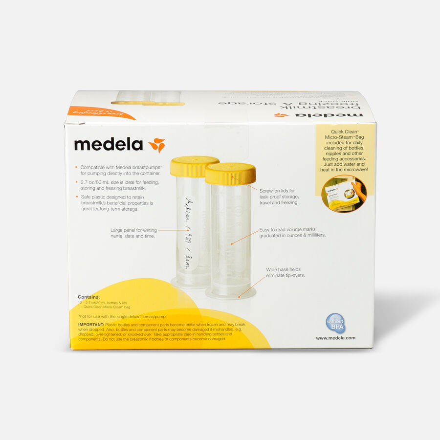 Medela 80 mL Breast Milk Freezing & Storage, 12-Pack, , large image number 1