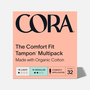 Cora Organic Cotton Applicator Tampons, Light/Regular, 32 ct., , large image number 0