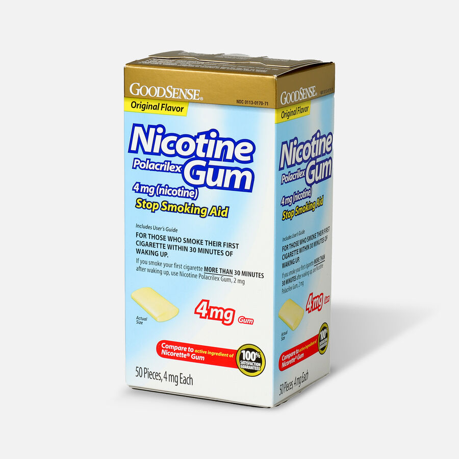 GoodSense® Nicotine Polacrilex Gum 4 mg Original Uncoated, , large image number 5