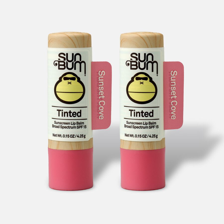 Sun Bum SPF 15 Tinted Lip Balm, Sunset Cove, .15 oz. (2-Pack), , large image number 0